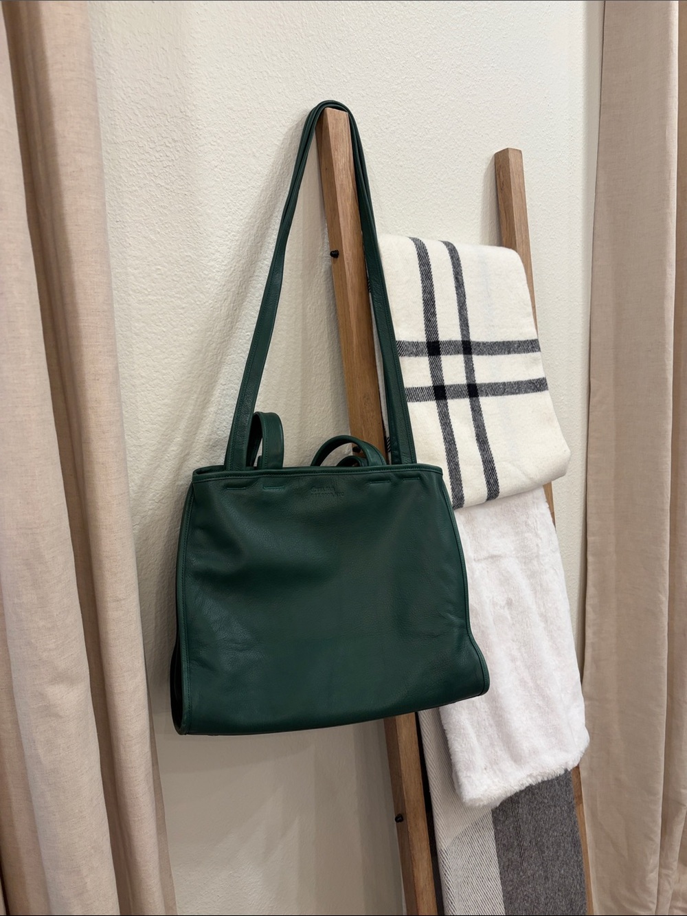 TELFAR Large Carry Bag - Forest - 100% cow hide - Authentic - pebble leather - Picture 6 of 17